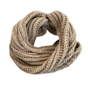 NEW tan knit scarf